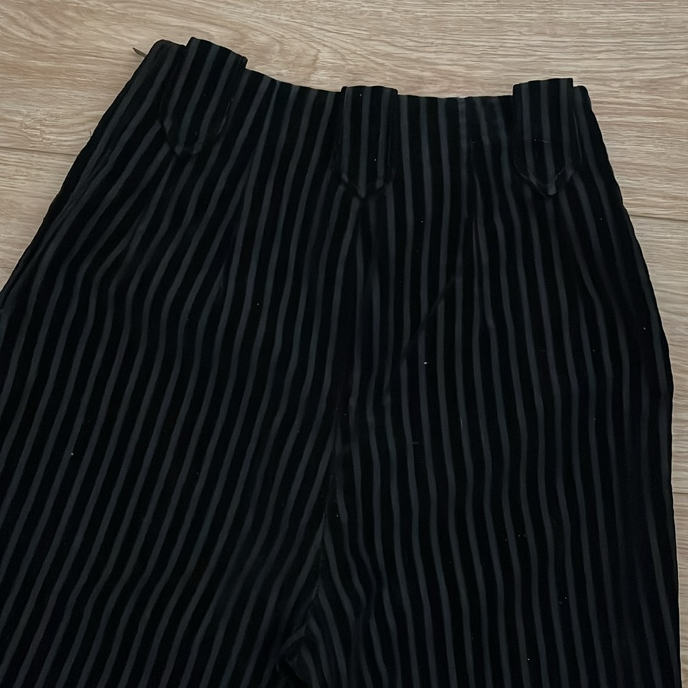 Vintage 40s or 50s velvet stripe pearl snap western ranch pants - Picture 7 of 12